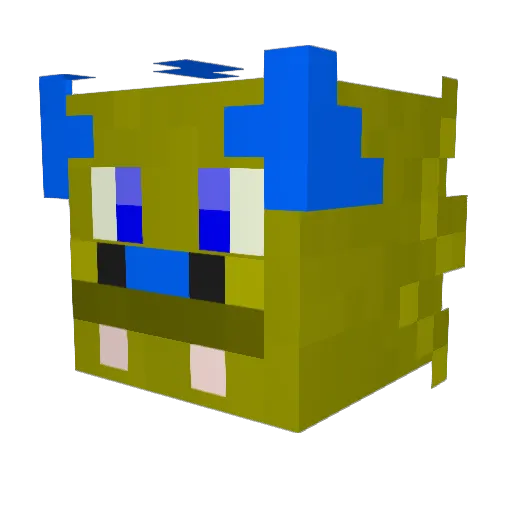 airbusa321 Minecraft avatar head, 3D render
