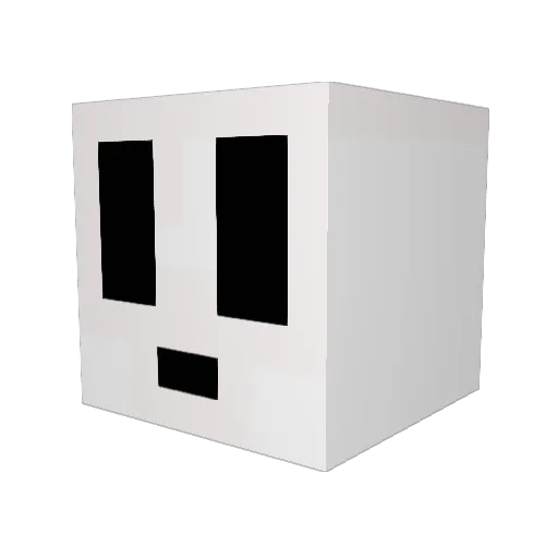 airchoco Minecraft avatar head, 3D render