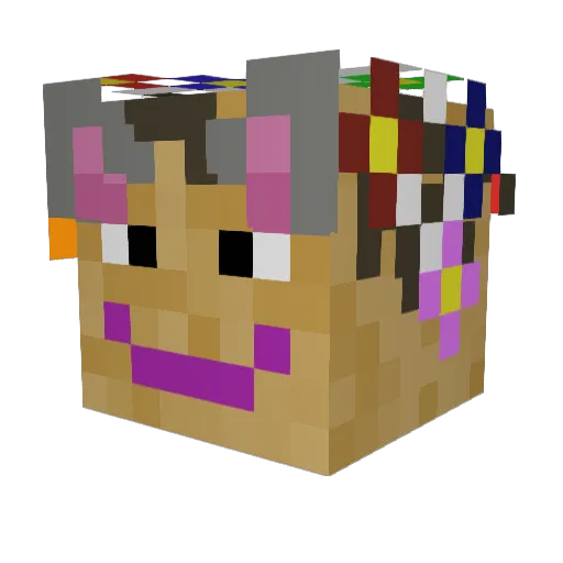 aircookie123 Minecraft avatar head, 3D render