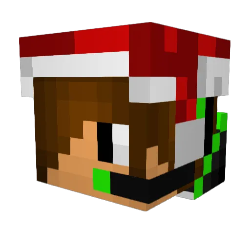 airda9 Minecraft avatar head, 3D render