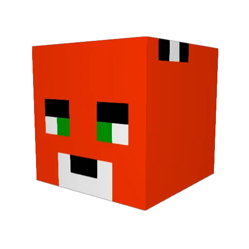 aires163 Minecraft avatar head, 3D render