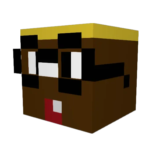 airforce7s Minecraft avatar head, 3D render