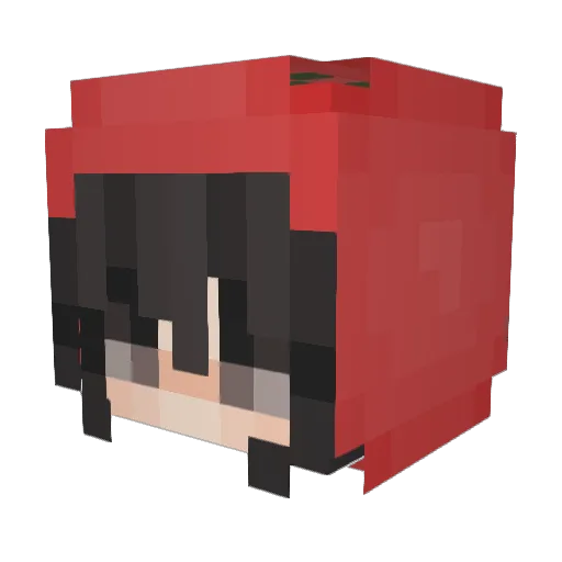 airhits Minecraft avatar head, 3D render