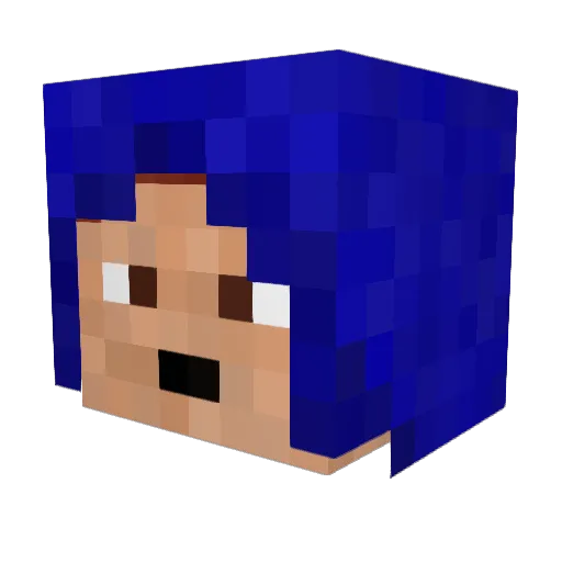 airhogan Minecraft avatar head, 3D render