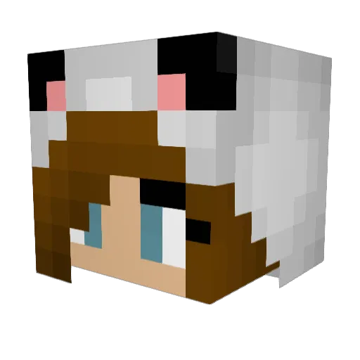 airi0109 Minecraft avatar head, 3D render