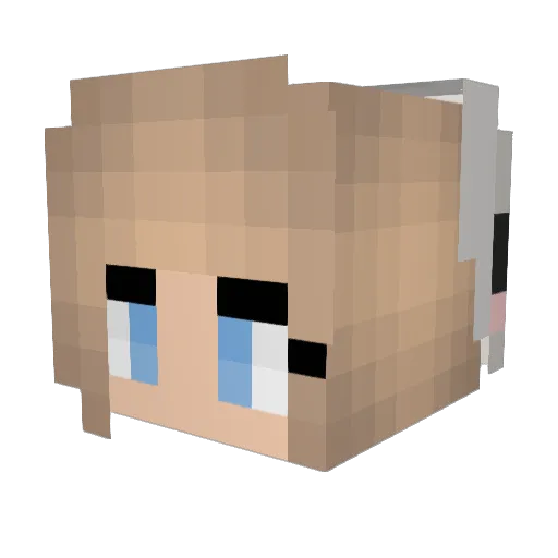 airi0826 Minecraft avatar head, 3D render