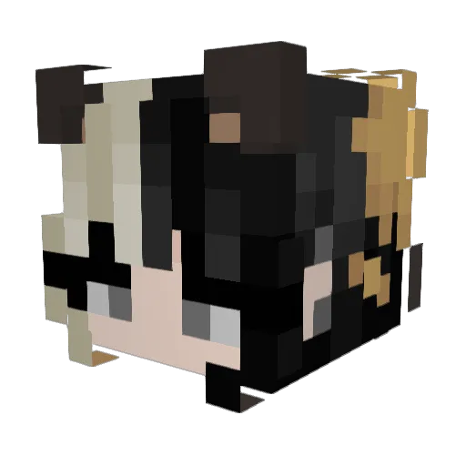 airi_n Minecraft avatar head, 3D render