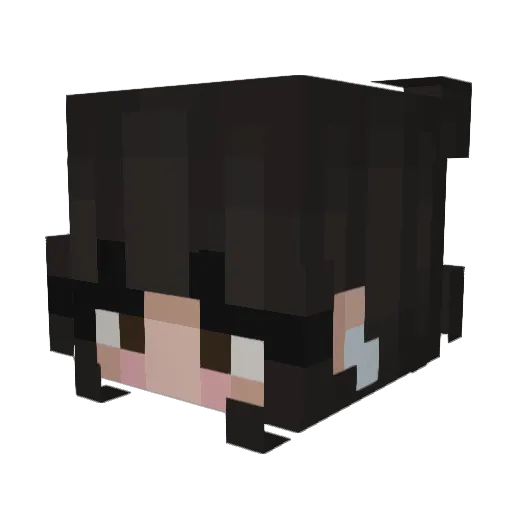 airiie Minecraft avatar head, 3D render