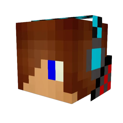 airoes Minecraft avatar head, 3D render