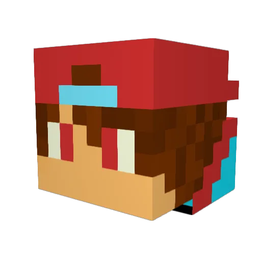 airoh73 Minecraft avatar head, 3D render