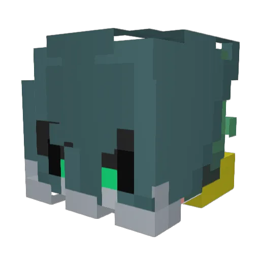 airolRPD Minecraft avatar head, 3D render