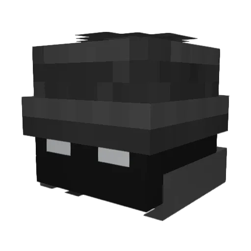 airsir Minecraft avatar head, 3D render