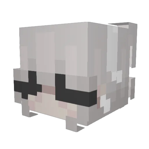 airxelle Minecraft avatar head, 3D render