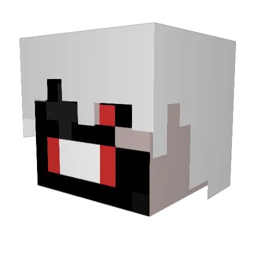 aisitabo Minecraft avatar head, 3D render