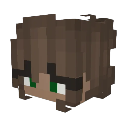 aisling2 Minecraft avatar head, 3D render