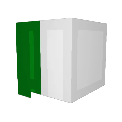 aissa02 Minecraft avatar head, 3D render