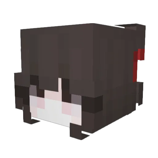aissuu Minecraft avatar head, 3D render
