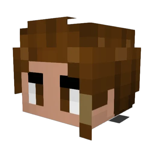aisu1211 Minecraft avatar head, 3D render