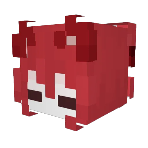 aitji Minecraft avatar head, 3D render