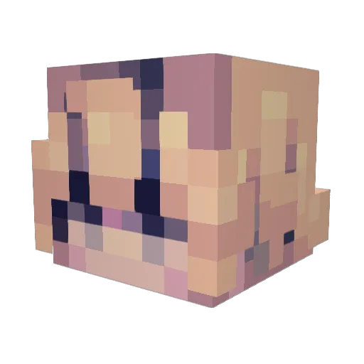 aito33 Minecraft avatar head, 3D render