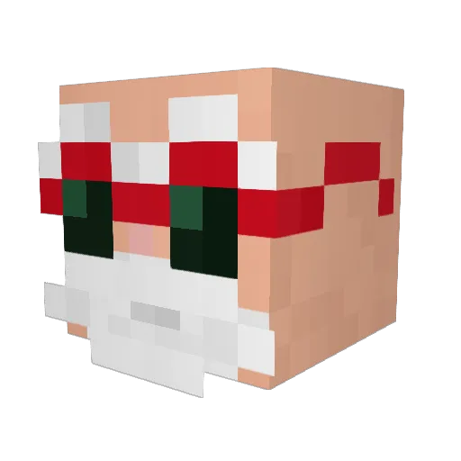 aiueosakubun Minecraft avatar head, 3D render