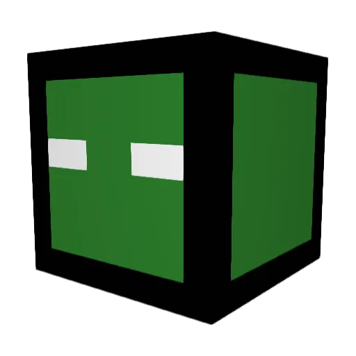aiueouka Minecraft avatar head, 3D render