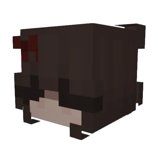 aiwwy Minecraft avatar head, 3D render