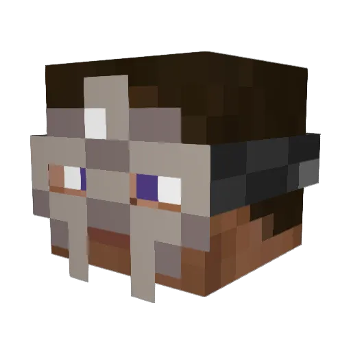 aixd5020 Minecraft avatar head, 3D render