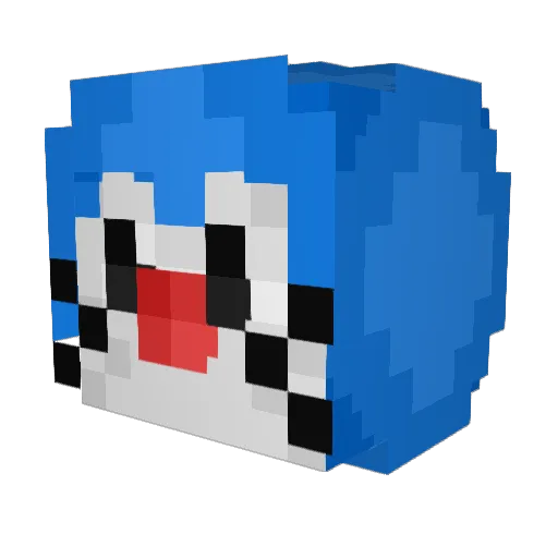 aixeta Minecraft avatar head, 3D render