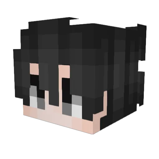 aixiix Minecraft avatar head, 3D render