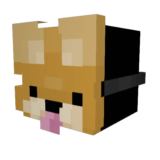 aiyaet Minecraft avatar head, 3D render