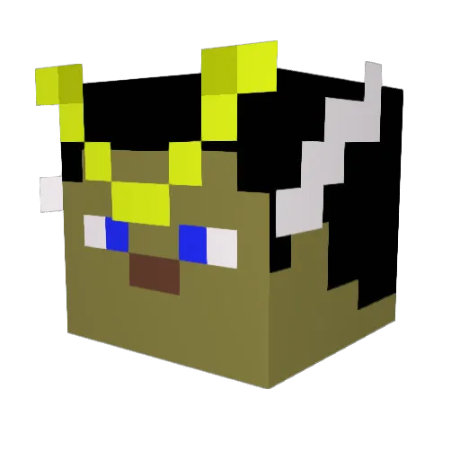 aj1479 Minecraft avatar head, 3D render