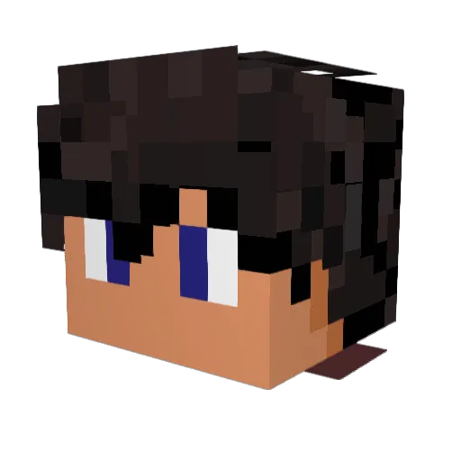 aj_lep624 Minecraft avatar head, 3D render