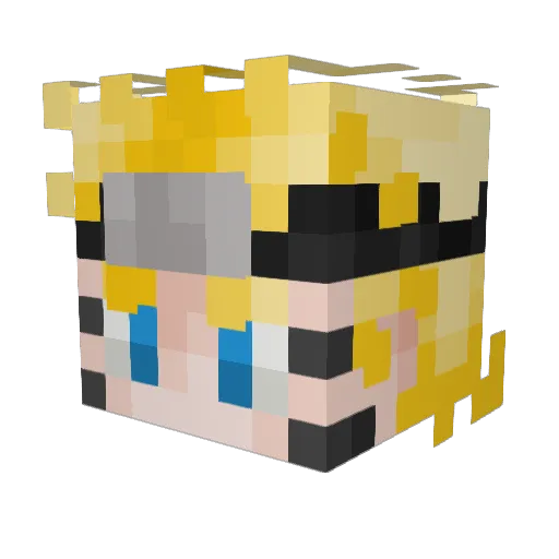 ajaculation03 Minecraft avatar head, 3D render