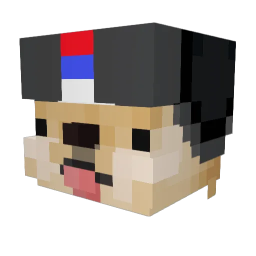ajandro7 Minecraft avatar head, 3D render