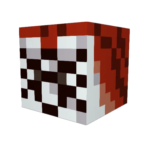 ajanissary Minecraft avatar head, 3D render