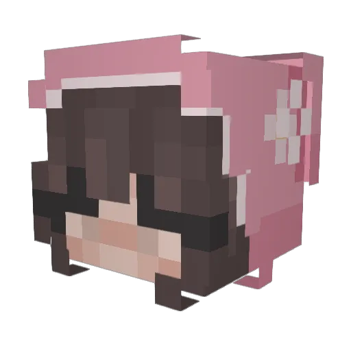 ajanl Minecraft avatar head, 3D render