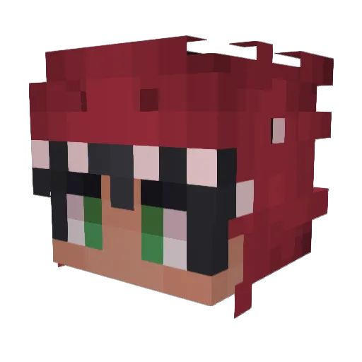 ajanles22 Minecraft avatar head, 3D render