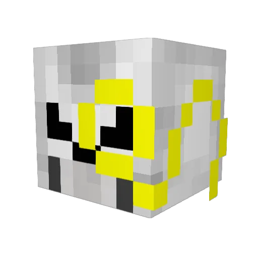 ajanth Minecraft avatar head, 3D render