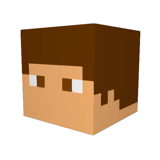 ajax333666 Minecraft avatar head, 3D render