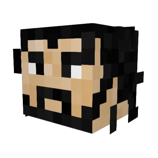 ajaxhall Minecraft avatar head, 3D render