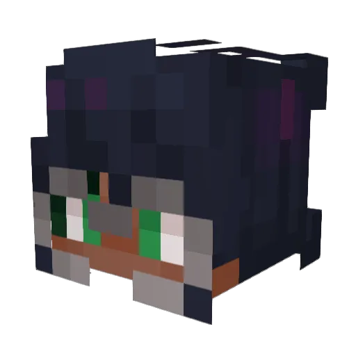 ajaxology Minecraft avatar head, 3D render