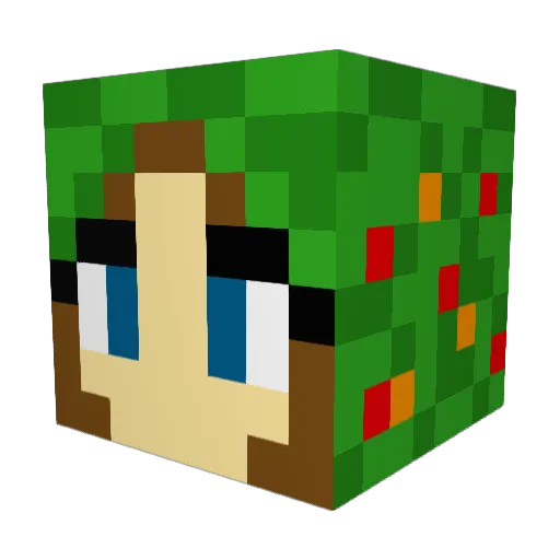 ajazzy03 Minecraft avatar head, 3D render