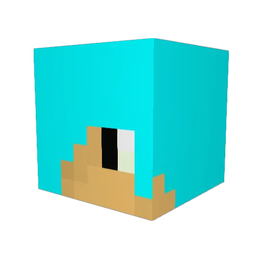 ajb4406 Minecraft avatar head, 3D render