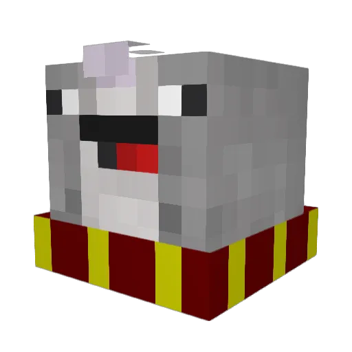 ajbomber12 Minecraft avatar head, 3D render