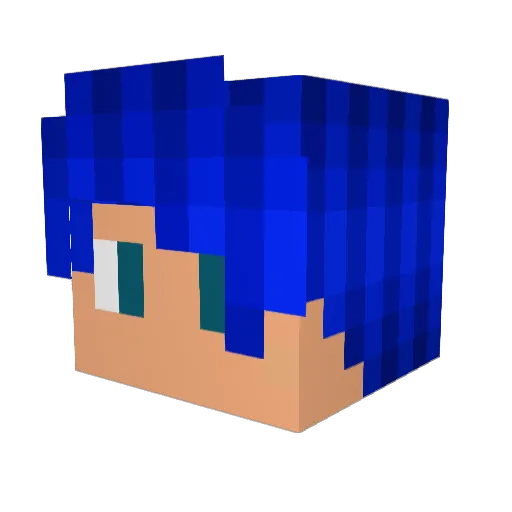 ajbowles Minecraft avatar head, 3D render