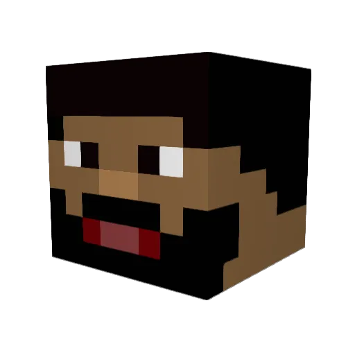 ajboy91 Minecraft avatar head, 3D render