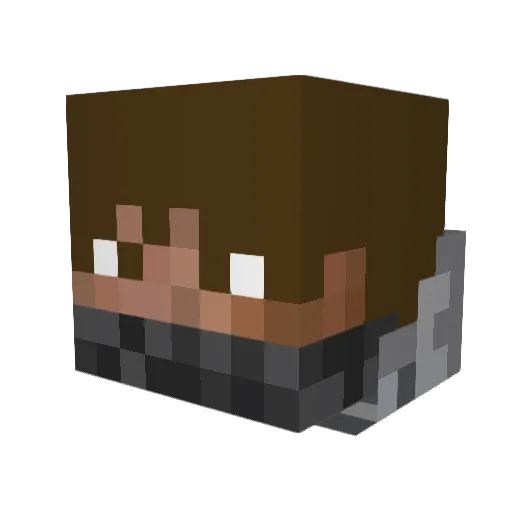 ajcaturay Minecraft avatar head, 3D render