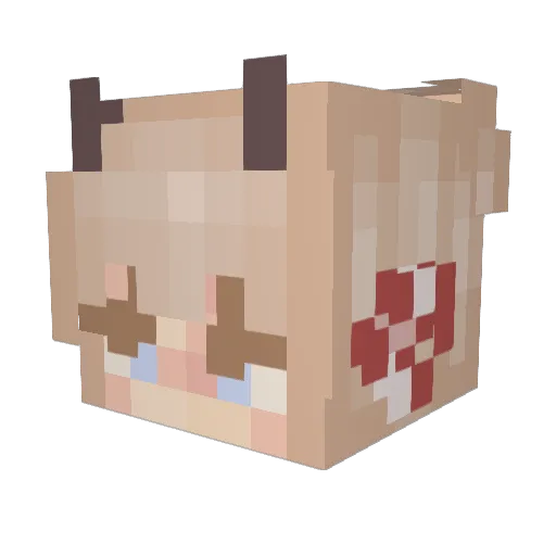 ajcovers19 Minecraft avatar head, 3D render