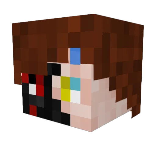 ajdeol Minecraft avatar head, 3D render